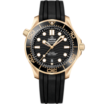 Seamaster Diver 300M 42&nbsp;mm, Moonshine&trade;-Gold mit Kautschukband - 21062422001003