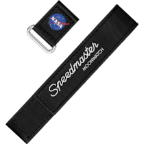 Two‑piece strap - 2-piece black Speedmaster Moonwatch VELCRO&reg; strap - 032CWZ016042w